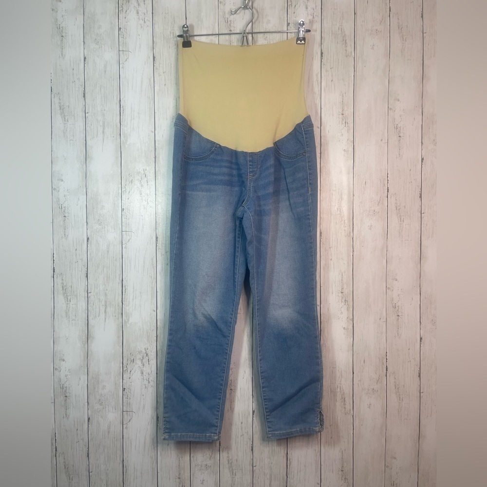 A:Glow Maternity Full Belly Panel Crop Jeggings Size 12